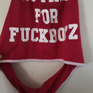 Woman's Red Haltertop